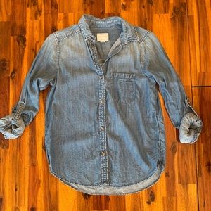 American Eagle Denim Blouse